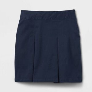Cat & Jack Girls' Pleated Twill Uniform Skort